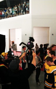 2012 NHLPA Rookie Showcase Media Scrum