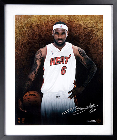 Gift-Guide-LeBron-James-UDA-Autograph-Signed-Miami-Heat-Welcome-Framed Gift-Guide-LeBron-James-UDA-Autograph-Signed-Miami-Heat-Welcome-Framed