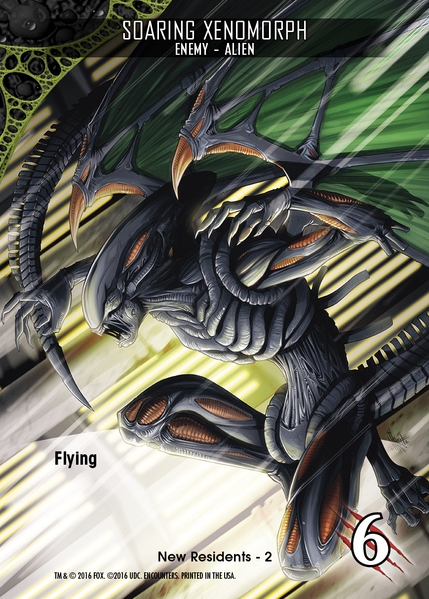2016-upper-deck-card-preview-legendary-encounters-alien-expansion-card-enemy-soaring-xenomorph-flying
