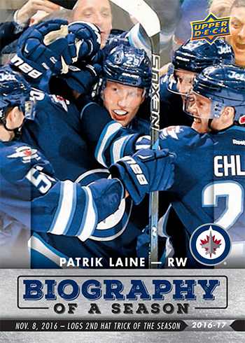 2016-17-NHL-Biography-of-a-Season-Upper-Deck-Rookie-Cards-Patrik-Laine-Hat-Trick-2