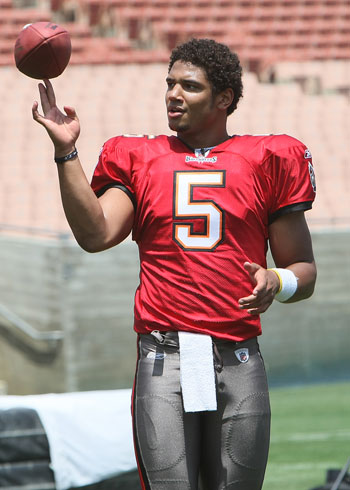 If Josh Freeman continues to struggle, he may be spinning a football for a new coach next season.