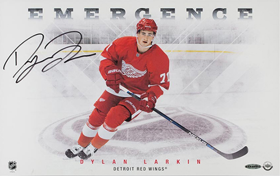 DYLAN LARKIN AUTOGRAPHED DETROIT RED WINGS ROAD JERSEY at 's Sports  Collectibles Store