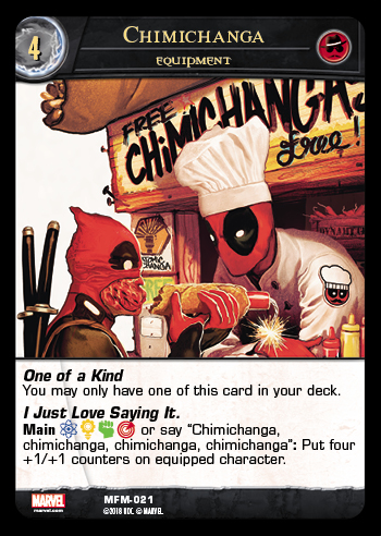 2019 Upper Deck Chimichangas With Deadpool Step 7 #CWD-7. SHIPS FREE!!)