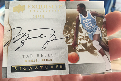 Chasing a Michael Jordan Autograph Card from Older Upper Deck Products